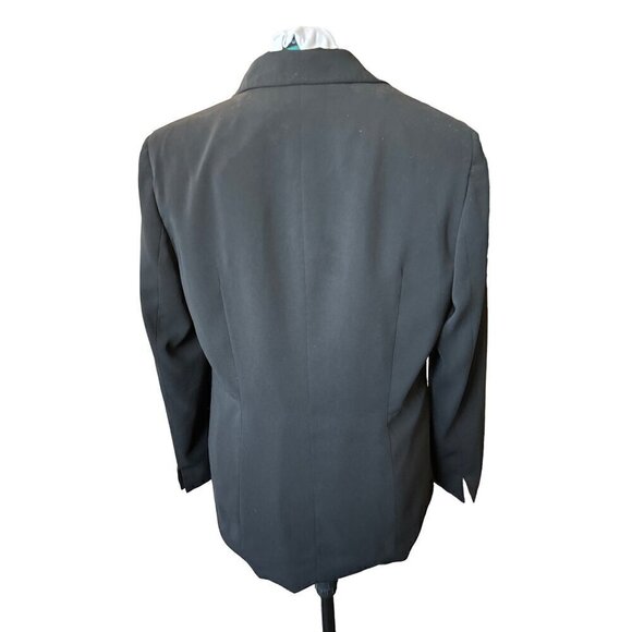 Norton McNaughton Blazer Black Women 14 Fully Lined   Two-Button  Notched Collar - Picture 3 of 11